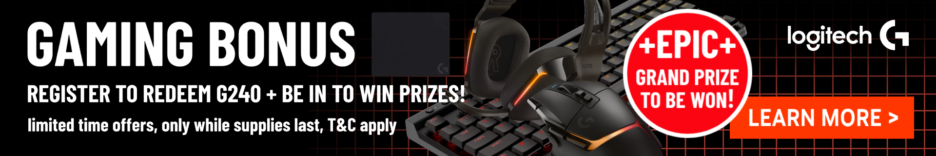 Picture of the Logitech GGPC November 2025 Promotion at PB Tech